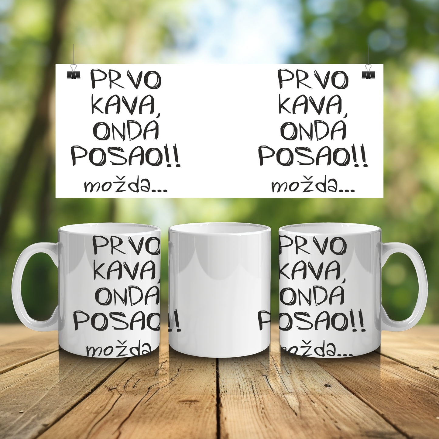 PRVO KAVA, ONDA POSAO ŠALICA